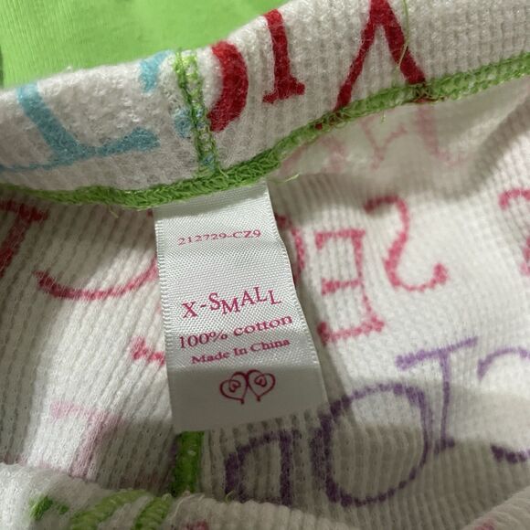 Vtg Y2k Victorias Secret XS After Party Thermal Co-ord Pajama 2 piece Set - Picture 4 of 12